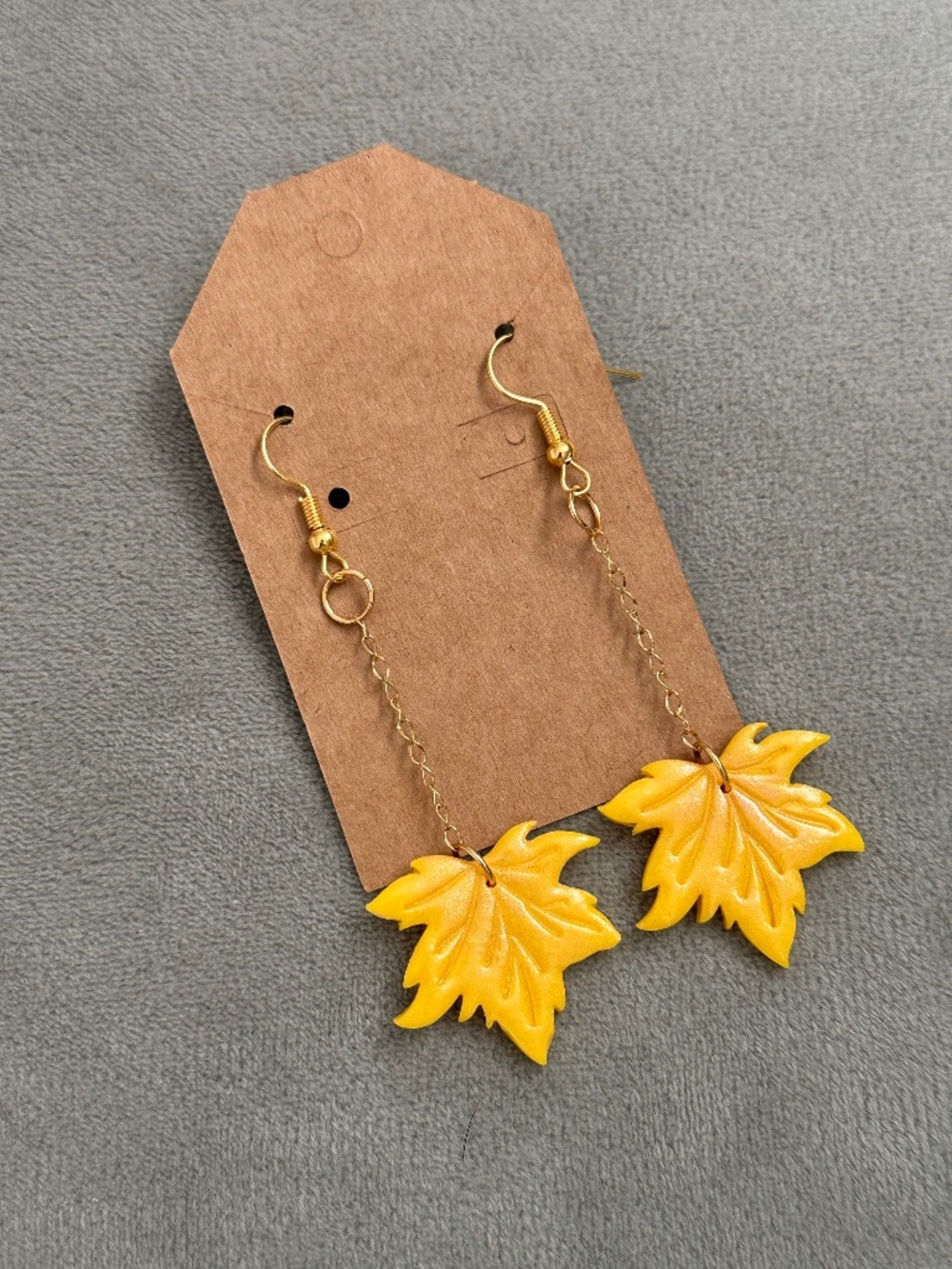 Fall Leaf | Handmade Lightweight Polymer Clay Hypoallergenic Earrings